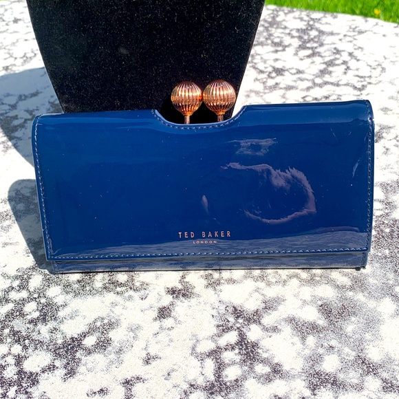 Kisslock wallet Ted Baker Blue patent leather - Picture 2 of 15